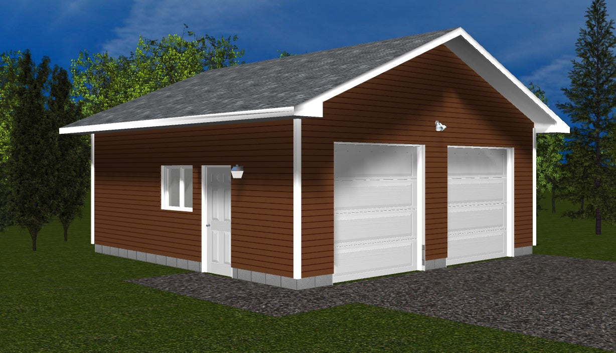 24 x 24 Garage Plans